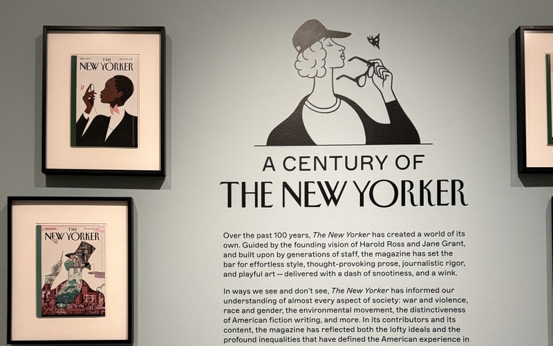 Exhibition entrance "A Century of The New Yorker"